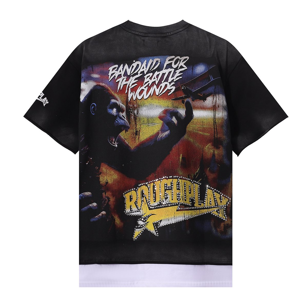 Rough Play Apocalyptic Gorilla Graphic T-Shirt — back