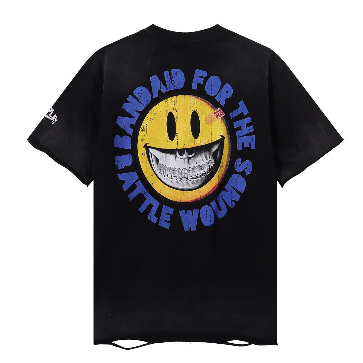 Rough Play Skeleton Baseball Graphic T-Shirt — back