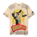 Rough Play Rabbit Graphic Distressed T-Shirt — hero