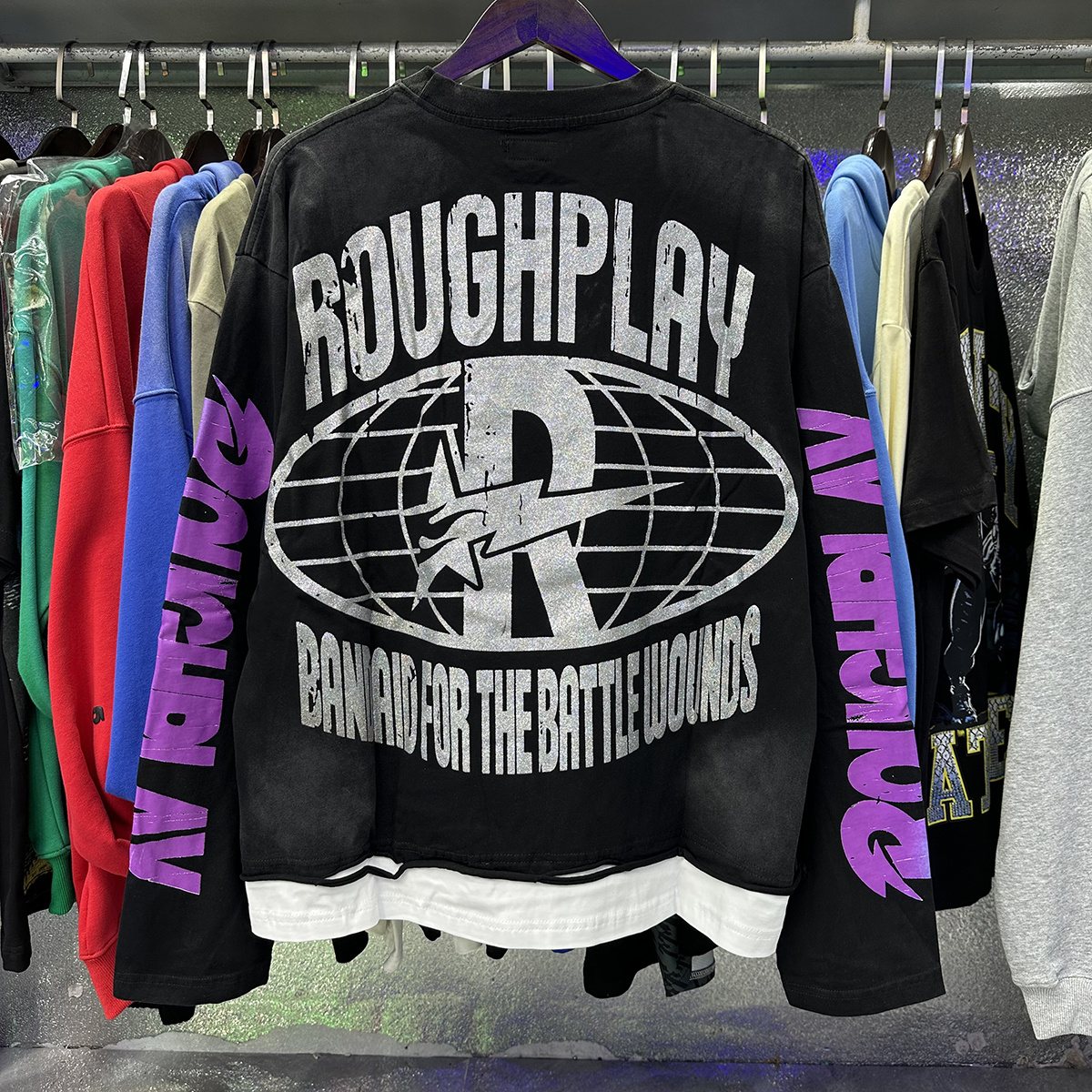 Rough Play Praise to Most High Graphic Long-Sleeve T-Shirt — context