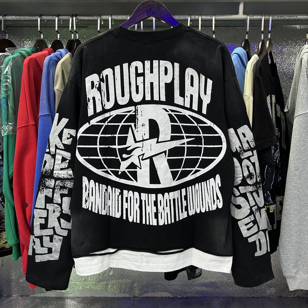 Rough Play Moon Walker Graphic Long-Sleeve T-Shirt — context