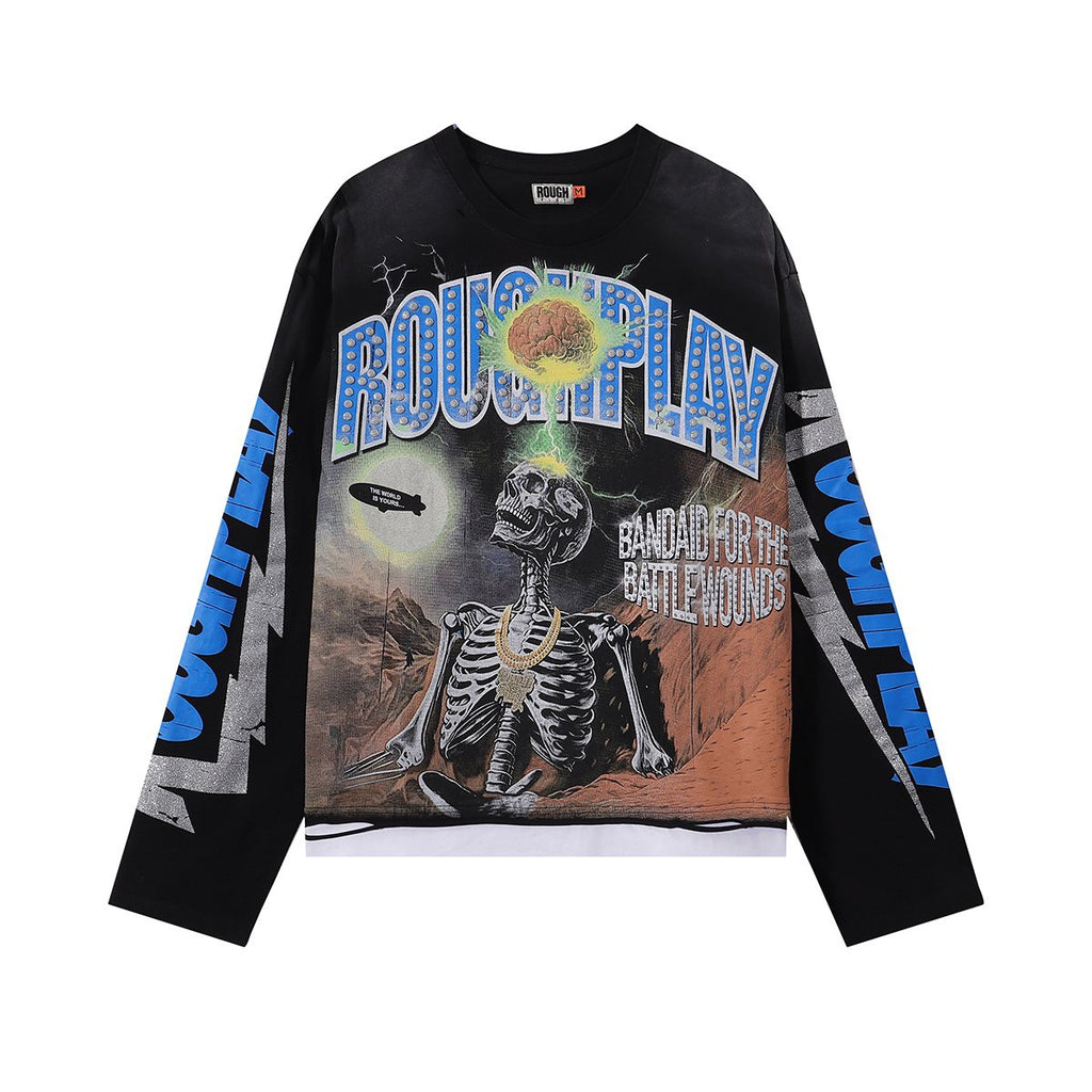 Rough Play Skull Shock Long-Sleeve T-Shirt — hero