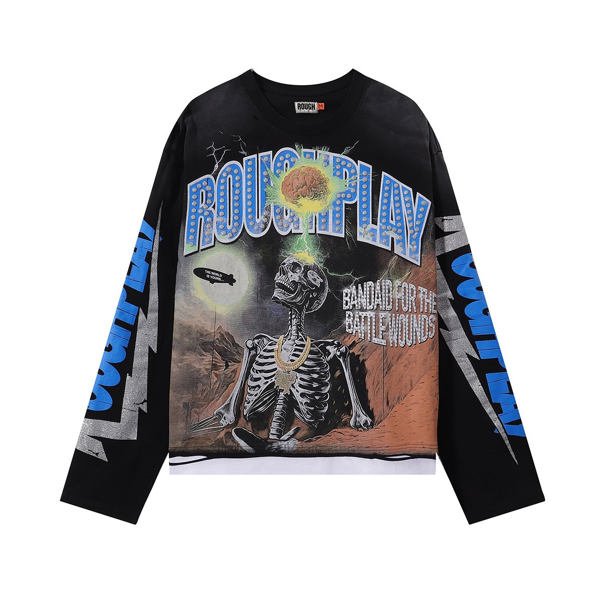 Rough Play Skull Shock Long-Sleeve T-Shirt — hero