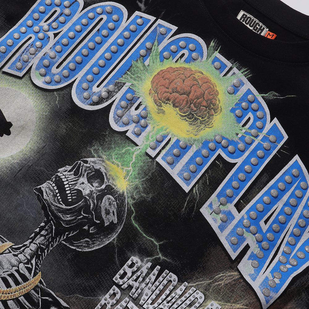 Rough Play Skull Shock Long-Sleeve T-Shirt — detail