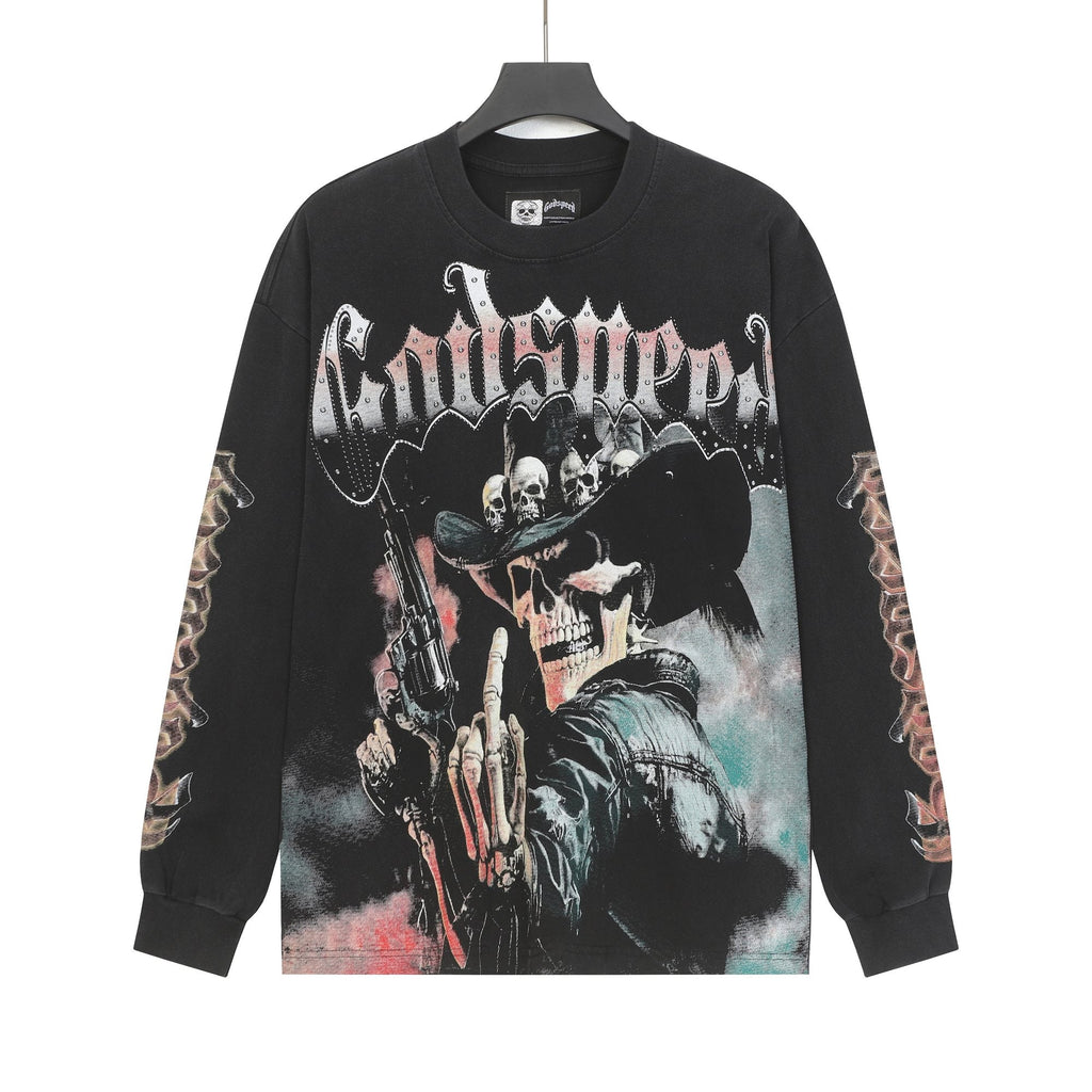 Godspeed Washed Rock Graphic Long-Sleeve T-Shirt — hero