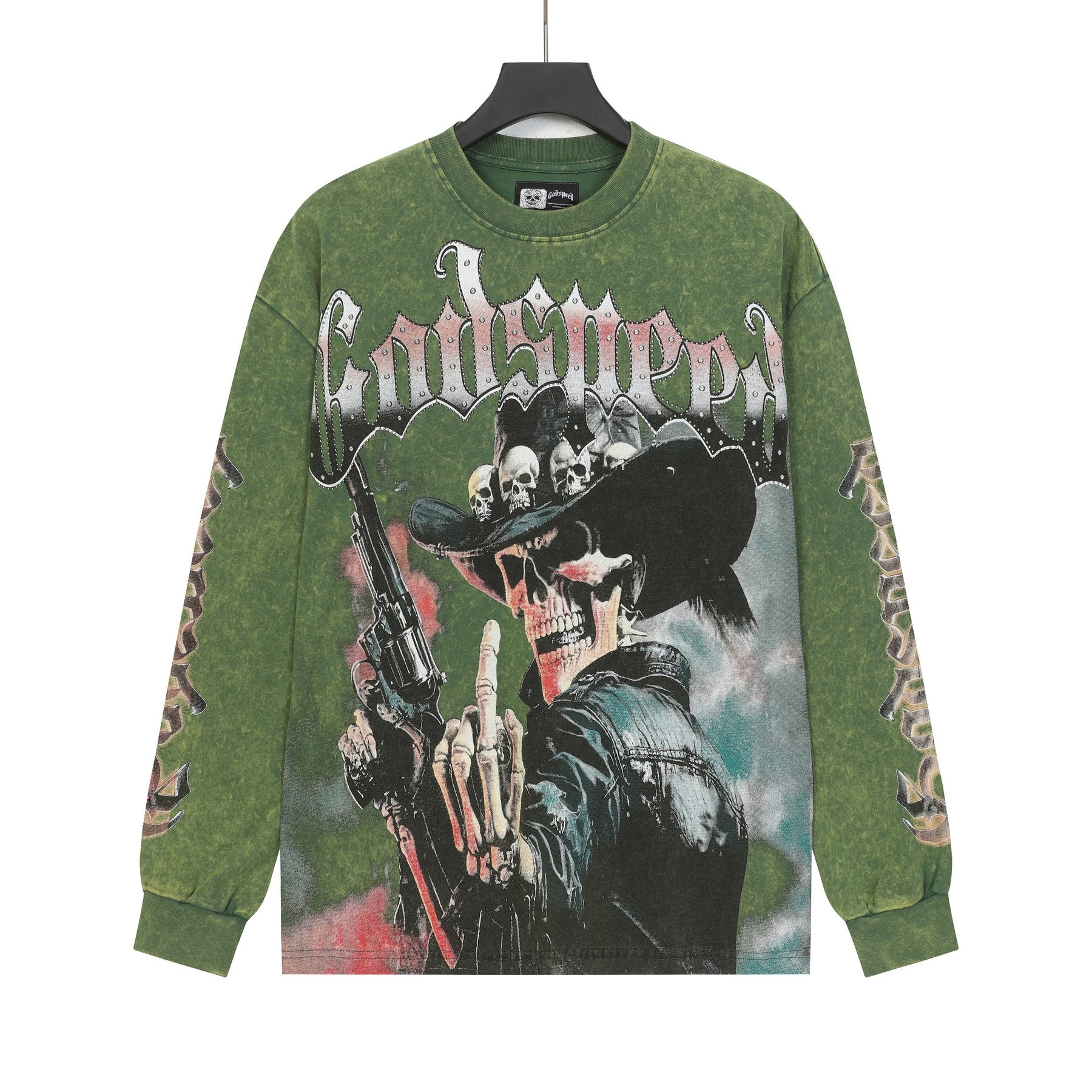 Godspeed Washed Rock Graphic Long-Sleeve T-Shirt — front