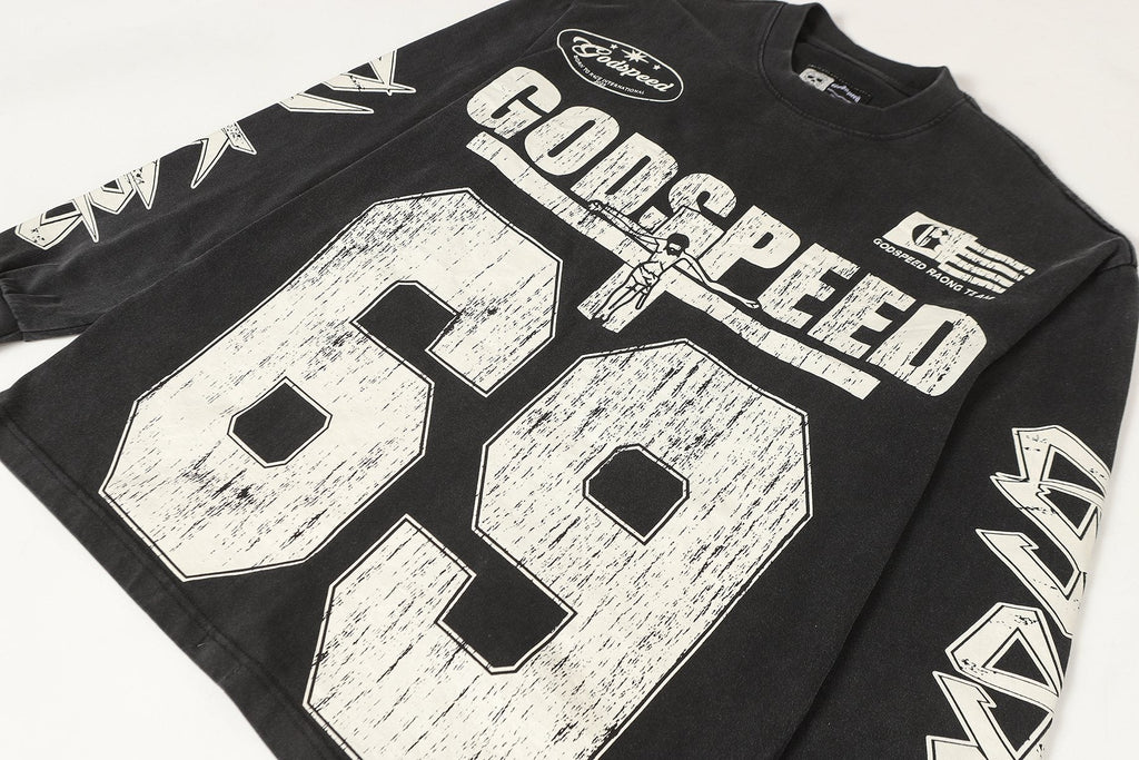 Godspeed 69 Racing Graphic Long-Sleeve T-Shirt — detail