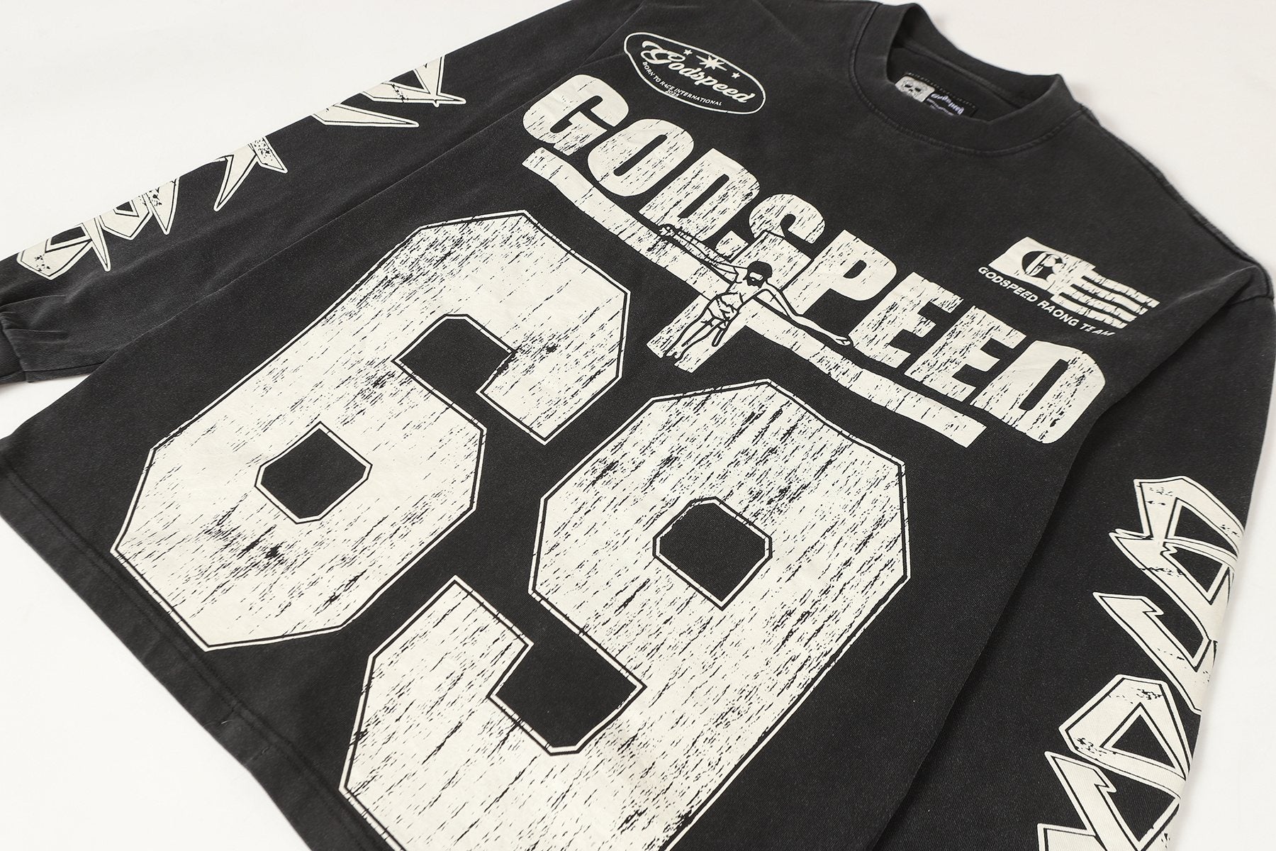Godspeed 69 Racing Graphic Long-Sleeve T-Shirt — detail