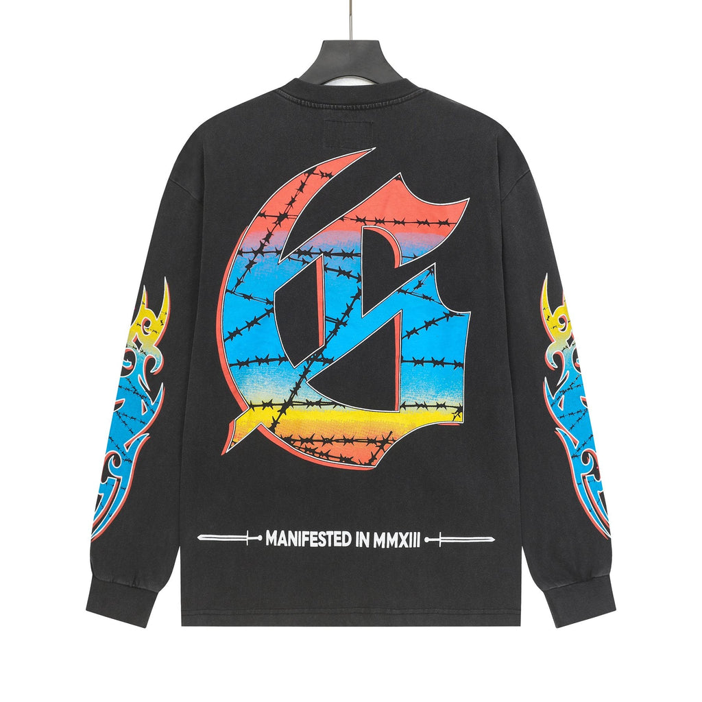 Godspeed Washed Rock Graphic Long-Sleeve T-Shirt — back