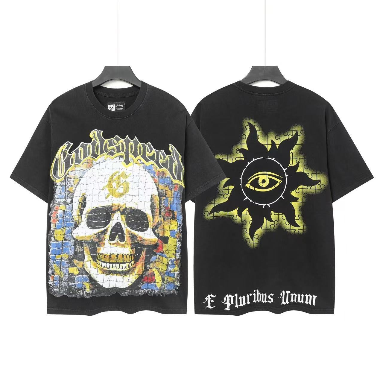Godspeed Skull Eye Graphic T-Shirt — front