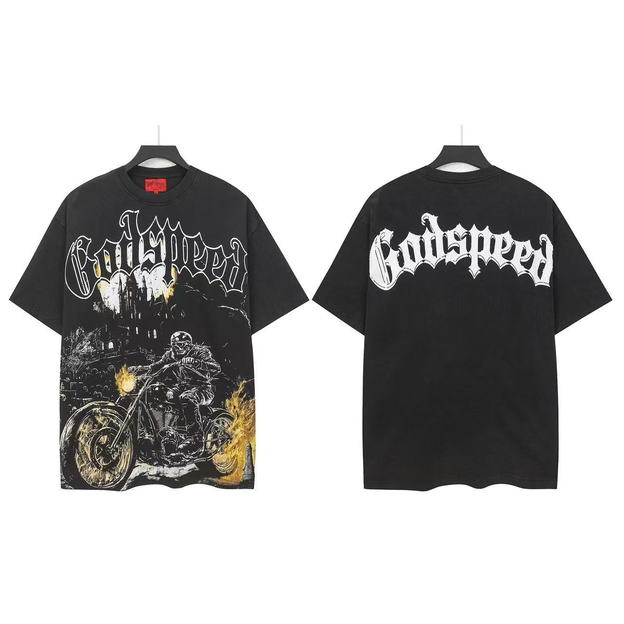 Godspeed Motorcycle Graphic T-Shirt — front