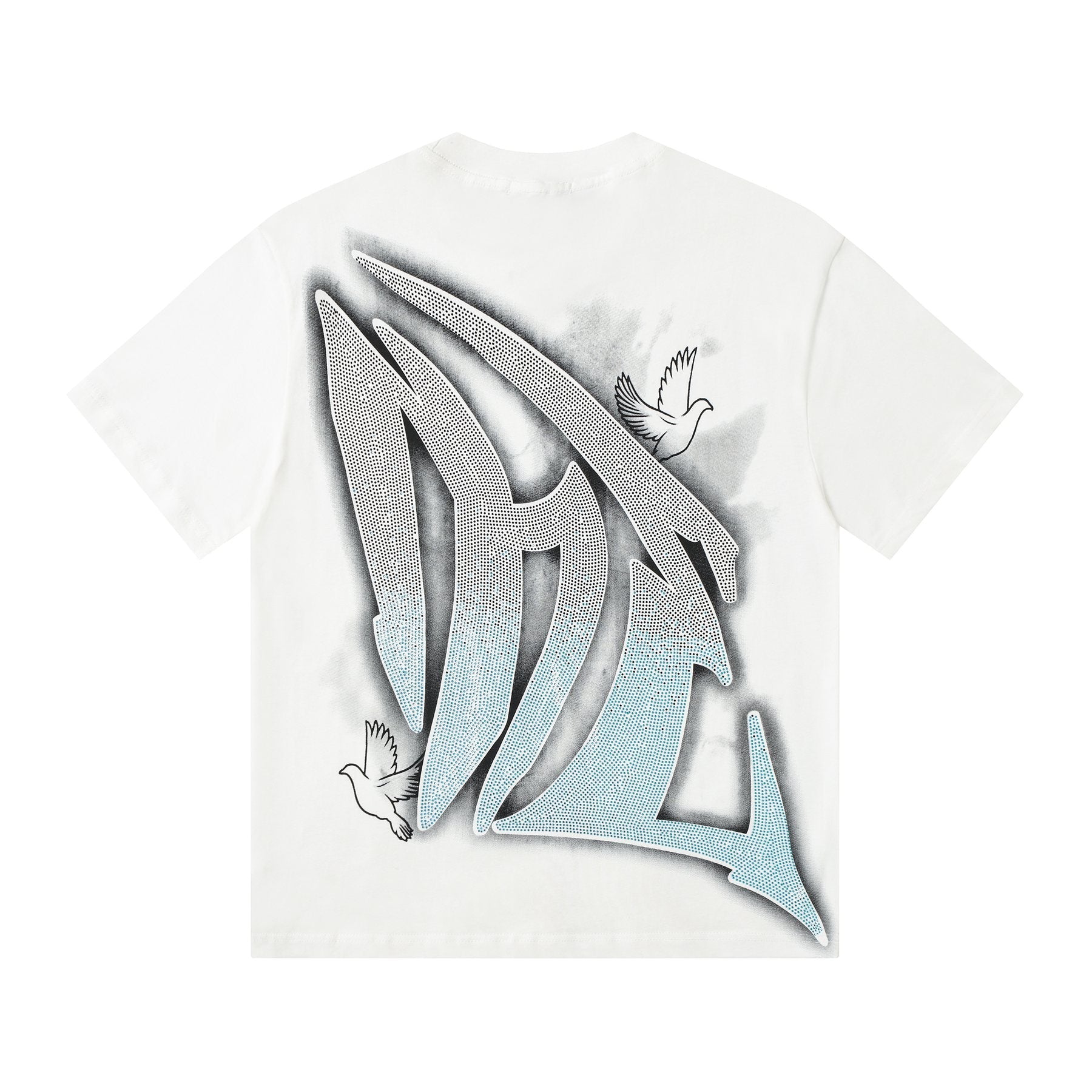 MIXED EMOTION Dove Angel Graphic Short-Sleeve T-Shirt — back