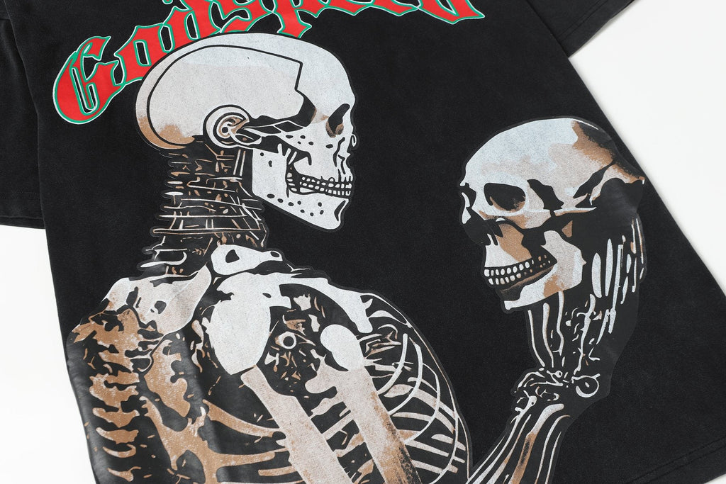 Godspeed Skeleton Graphic Short-Sleeve T-Shirt — detail