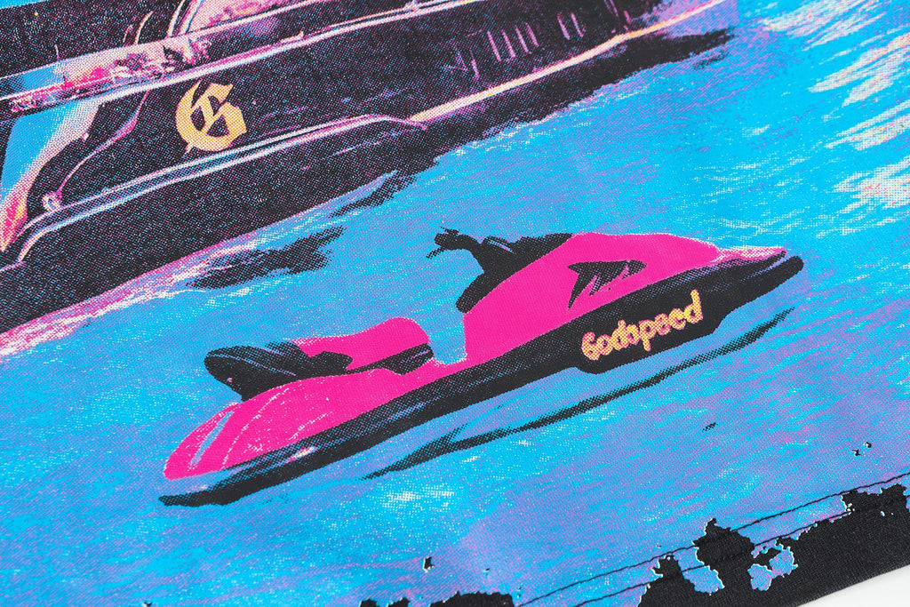 Godspeed Yacht Graphic T-Shirt — detail