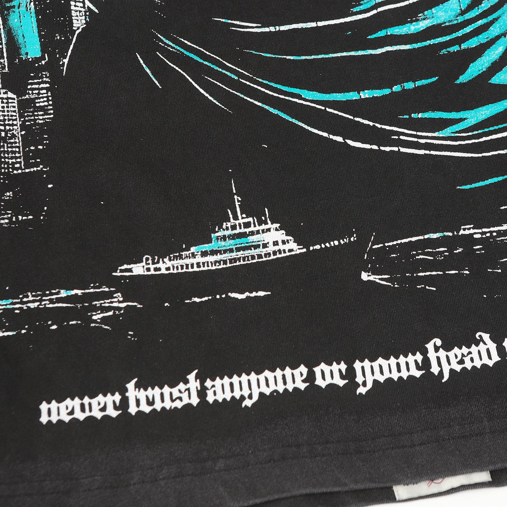 Godspeed Statue City Graphic T-Shirt — detail