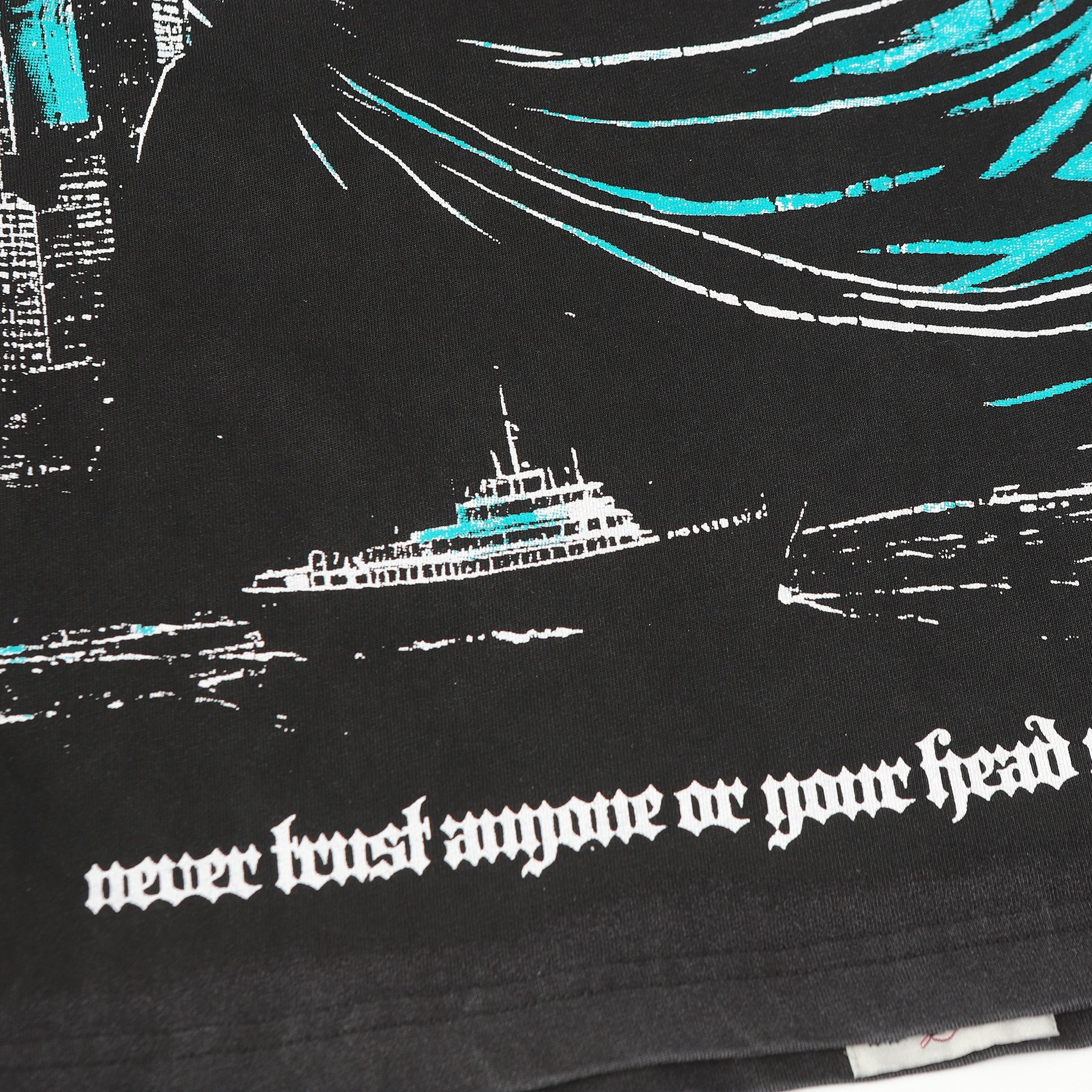 Godspeed Statue City Graphic T-Shirt — detail