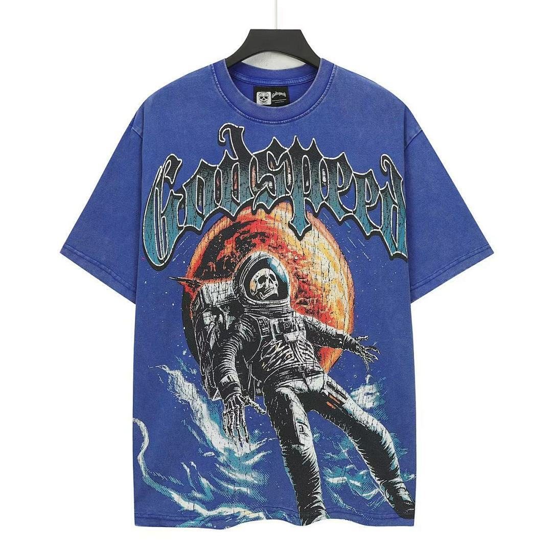 Godspeed Space Tour Astronaut Graphic T-Shirt — hero