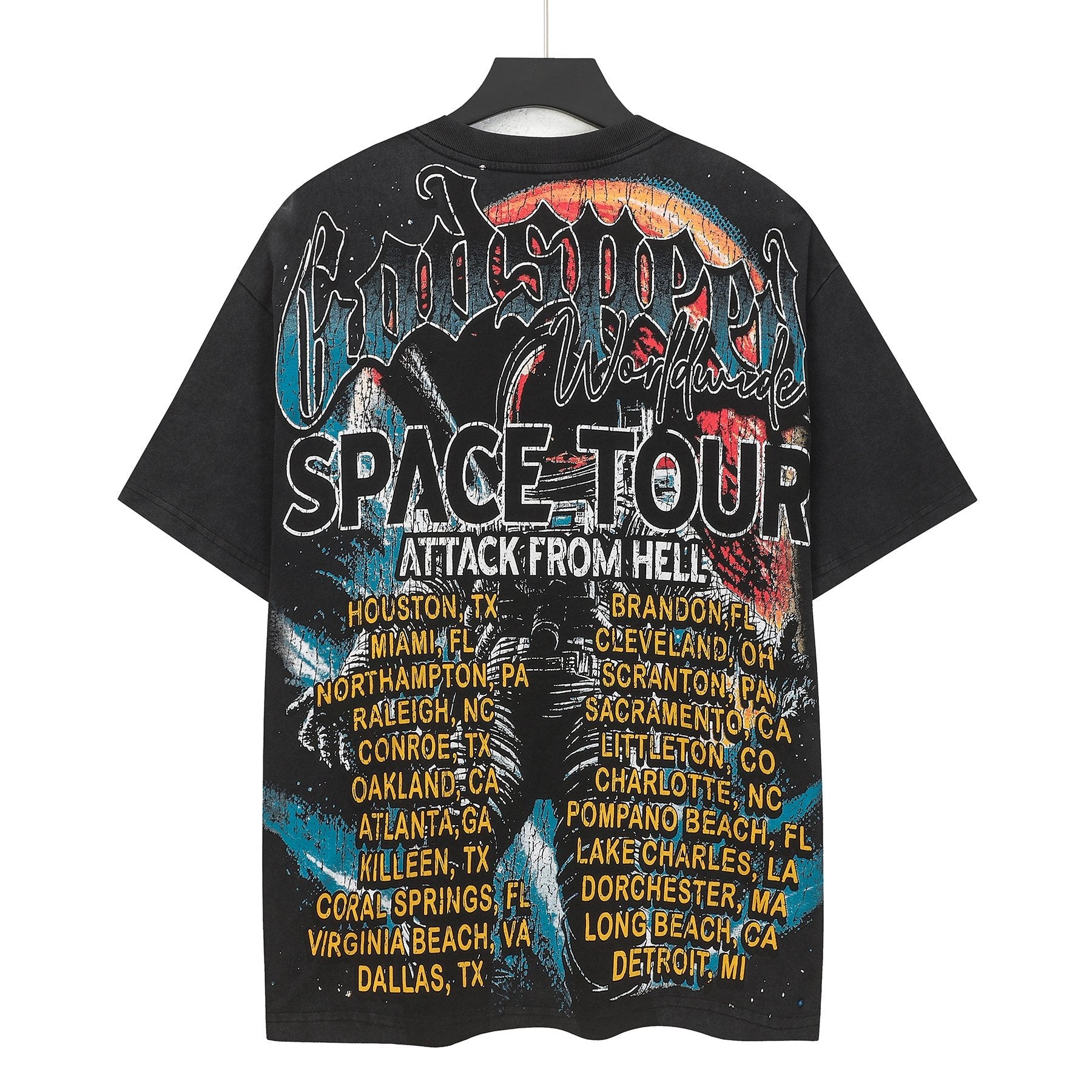 Godspeed Space Tour Astronaut Graphic T-Shirt — back