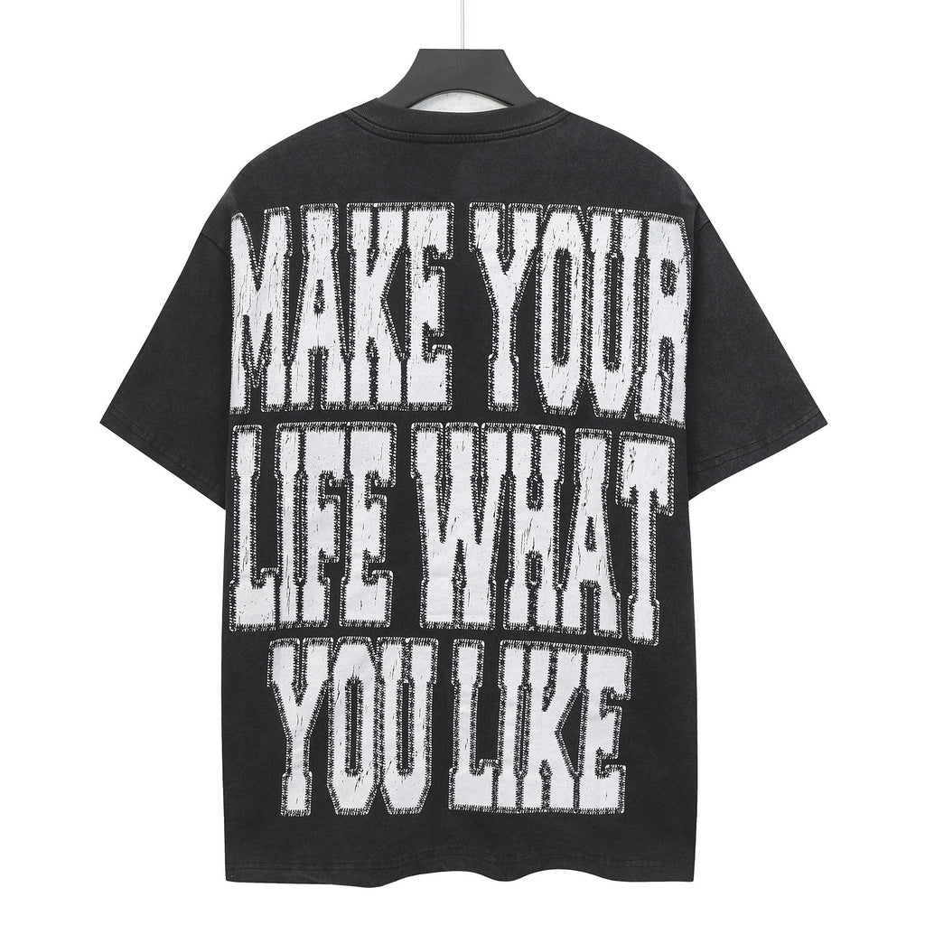 Godspeed Skeleton Graffiti Graphic T-Shirt — back