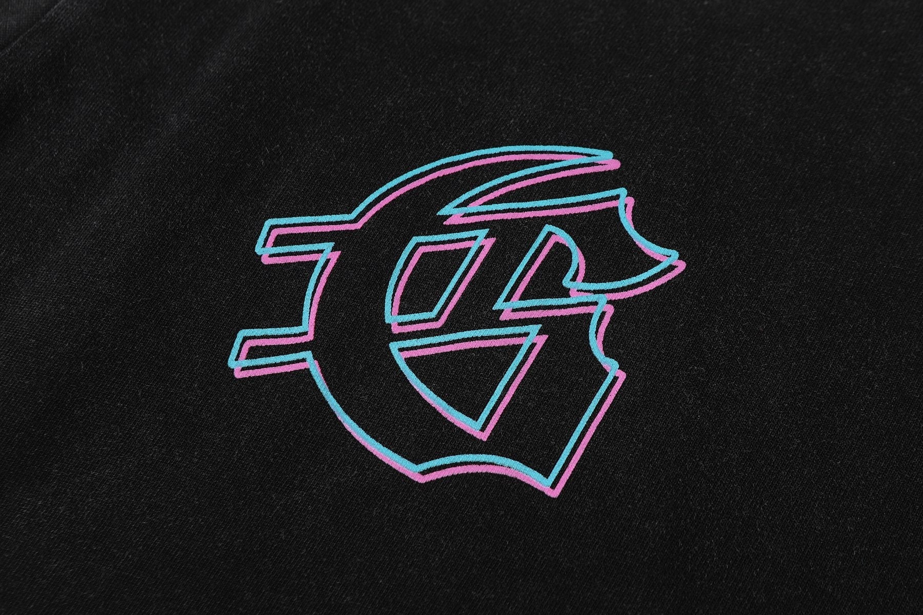 Godspeed Washed Black Skull Graphic T-Shirt — detail