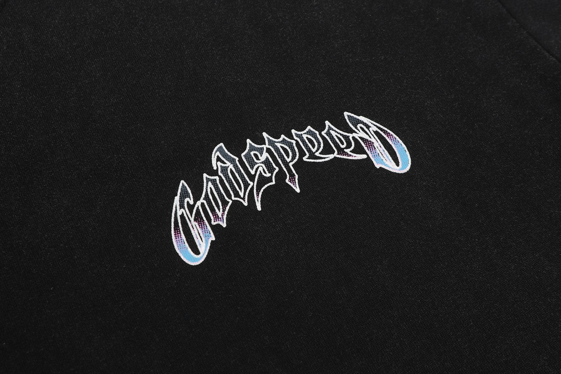 Godspeed Washed Black Skull Graphic T-Shirt — detail
