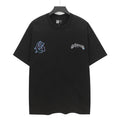 Godspeed Washed Black Skull Graphic T-Shirt — front