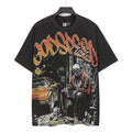 Godspeed Street Graffiti Skeleton Car Graphic T-Shirt — hero