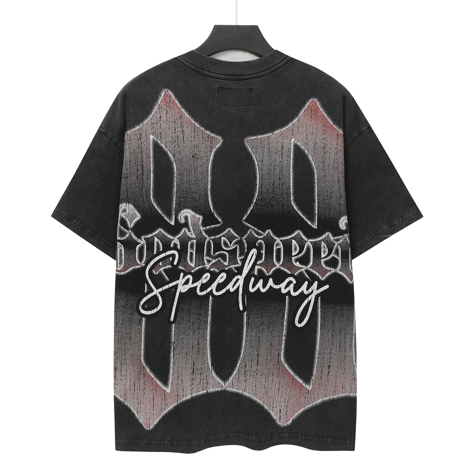 Godspeed Racing Team Washed Black Graphic T-Shirt — back