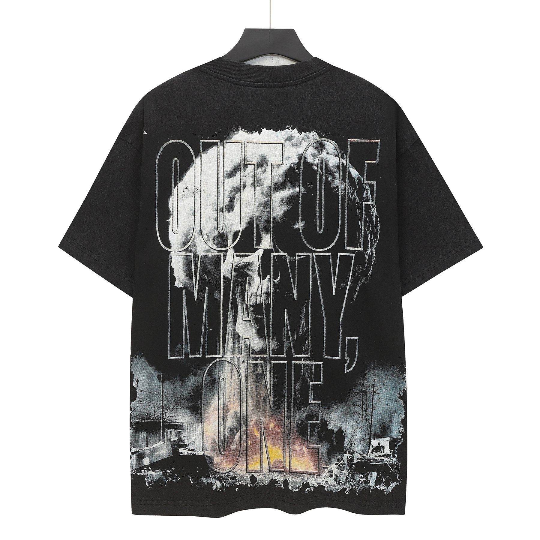 Godspeed Out of Many Graphic T-Shirt — back