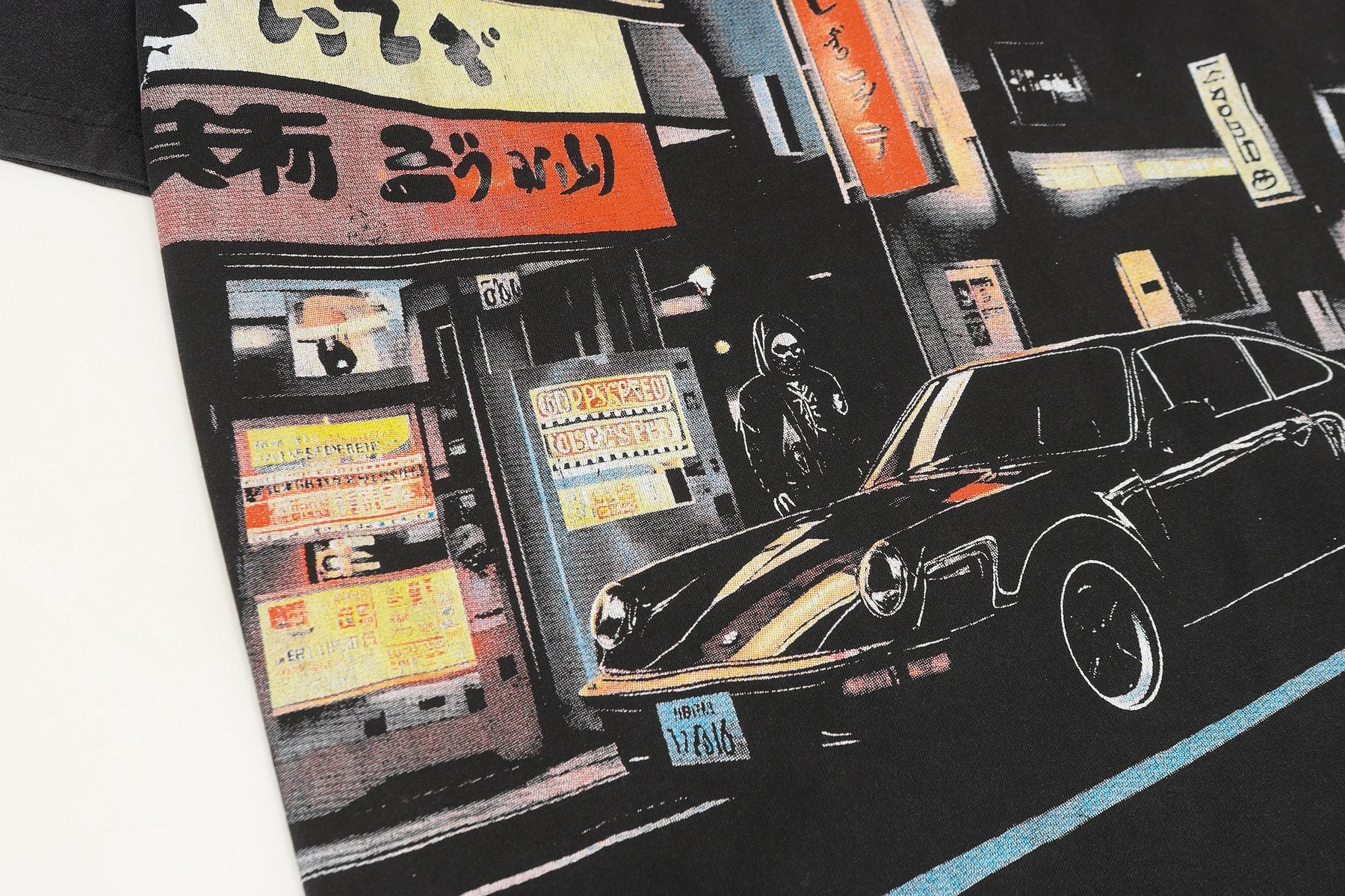 Godspeed City Car Graphic T-Shirt — detail