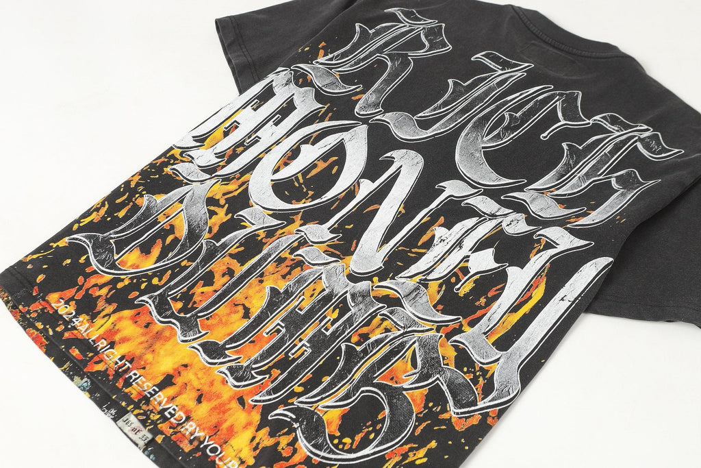 Godspeed Rich Money Drugs Graphic T-Shirt — detail