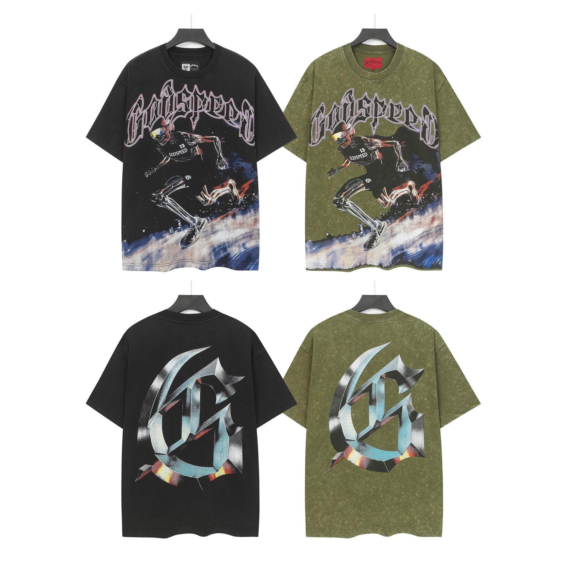 Godspeed Washed Rock Graphic T-Shirt — comparison