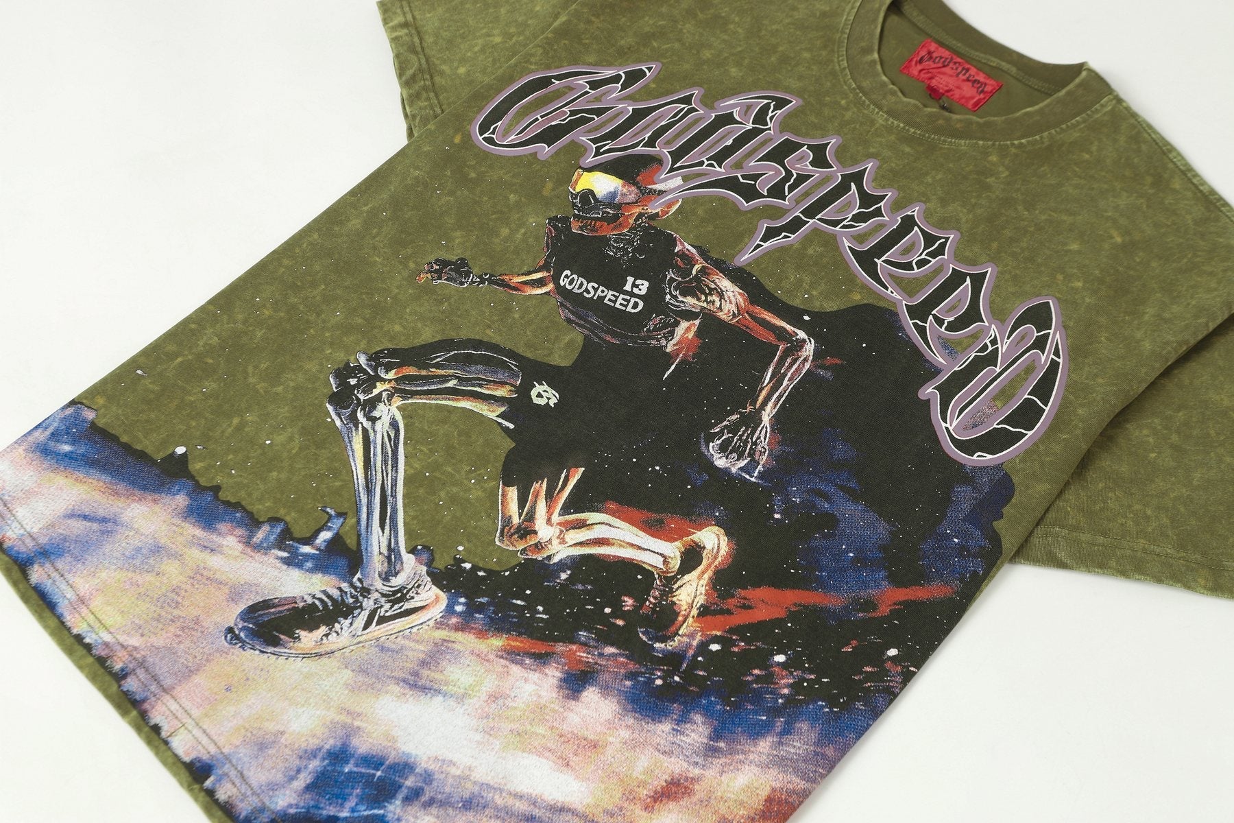 Godspeed Washed Rock Graphic T-Shirt — detail