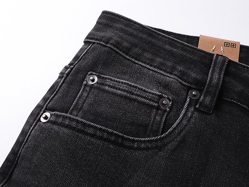 Ksubi Royalty Heroism Black Slim Tapered Jeans — detail