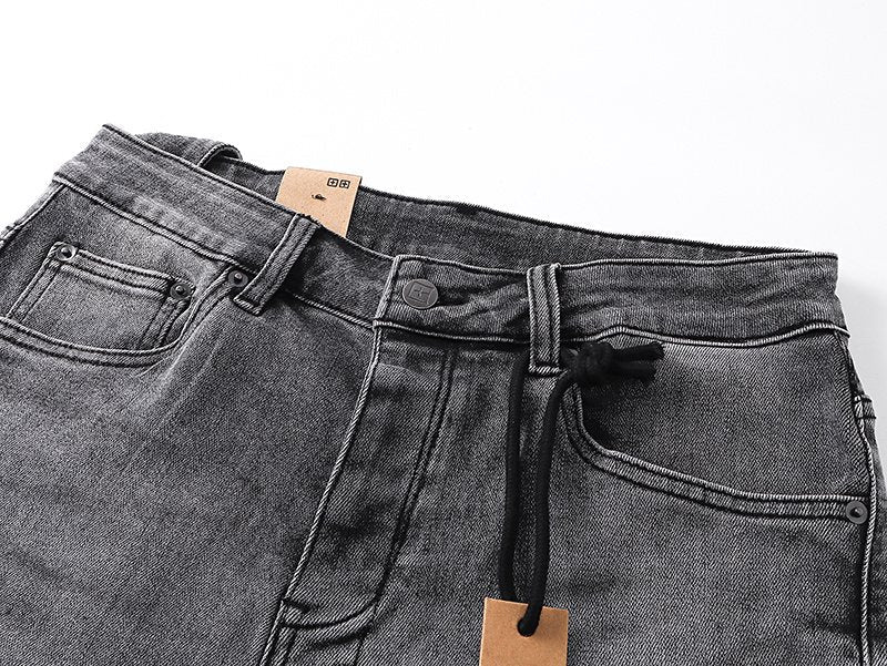 Ksubi Royalty Heroism Gray Wash Slim Jeans — detail