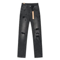Ksubi Slim Tapered Graphic Jeans - Black — front