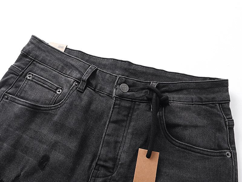 Ksubi Slim Tapered Graphic Jeans - Black — detail