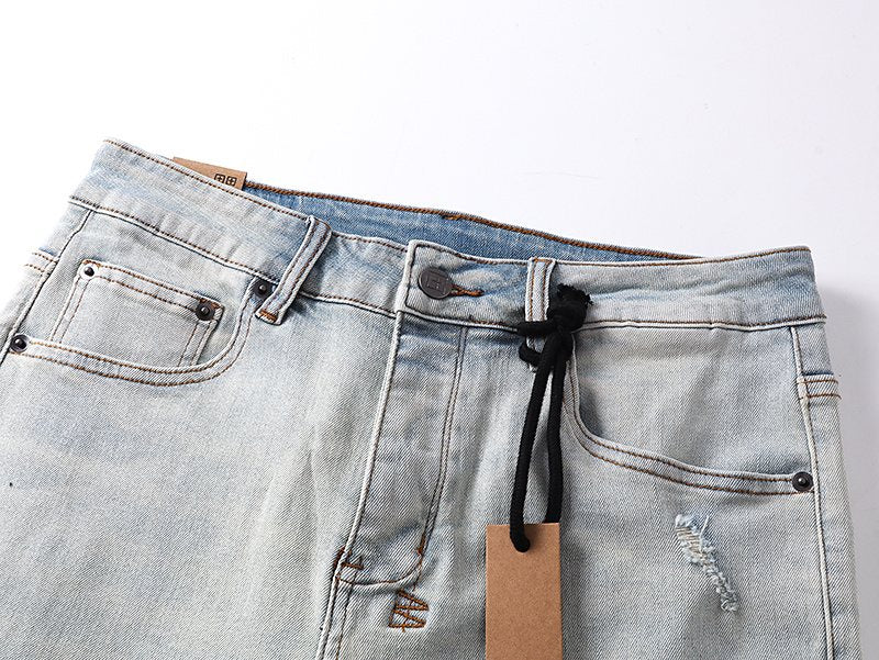 Ksubi Royalty Heroism Light Blue Slim Tapered Jeans — detail