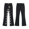 LOSTSHDWS Flower Embellished Flare Jeans — hero