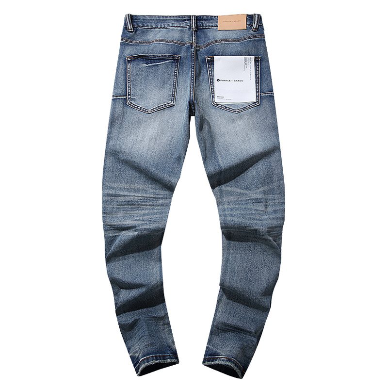 Purple Brand Distressed Blue Jeans — back