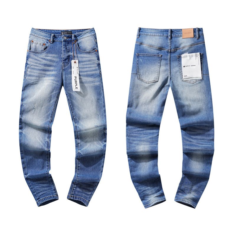 Purple Brand Blue Washed Denim Jeans — hero