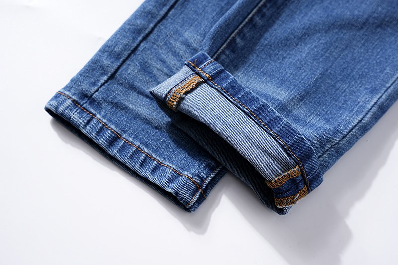 Purple Brand Blue Washed Denim Jeans — detail