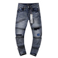 Purple Brand Patch Repair Washed Jeans - Blue — hero
