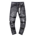 Purple Brand Gray Distressed Jeans — hero