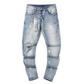 Purple Brand Light Blue Distressed Paint Splatter Jeans — hero