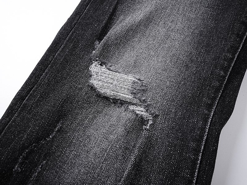Purple Brand Black Washed Flare Jeans — detail