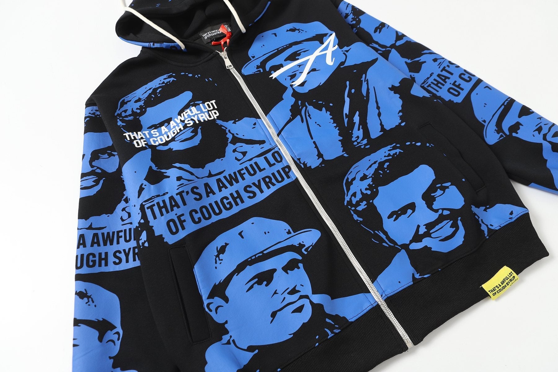 THAT'S A AWFUL LOT OF COUGH SYRUP Rising Star Graphic Zip Hoodie & Sweatpants Matching Set — detail