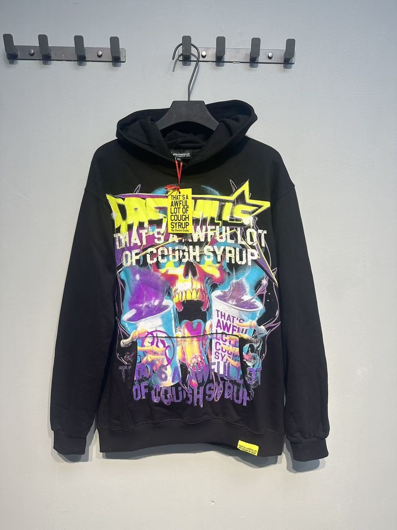 THAT'S A AWFUL LOT OF COUGH SYRUP Rising Star Graphic Hoodie — front
