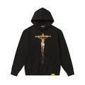 THAT'S A AWFUL LOT OF COUGH SYRUP Crucifixion Graphic Pullover Hoodie — front
