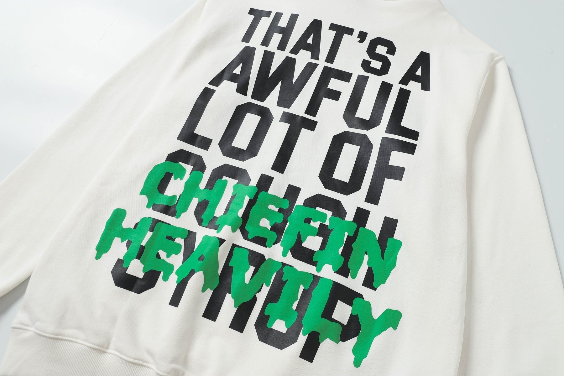 THAT'S A AWFUL LOT OF COUGH SYRUP Tomorrow Star Graphic Hoodie — detail